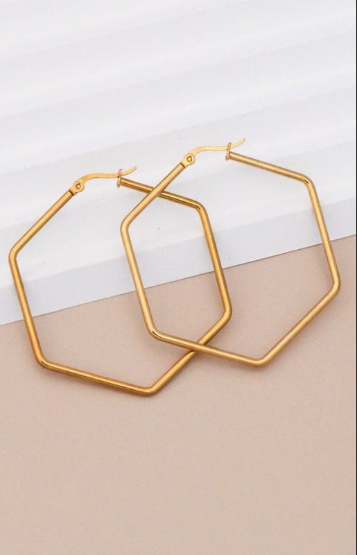 Luxe Angled Hoops
