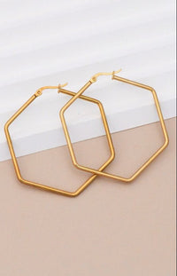 Luxe Angled Hoops