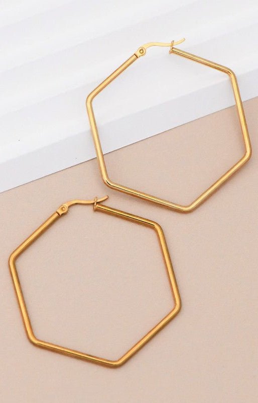 Luxe Angled Hoops