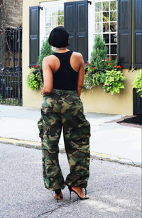 Off-Duty Drawstring Camo Pants