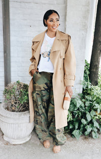 Off-Duty Drawstring Camo Pants