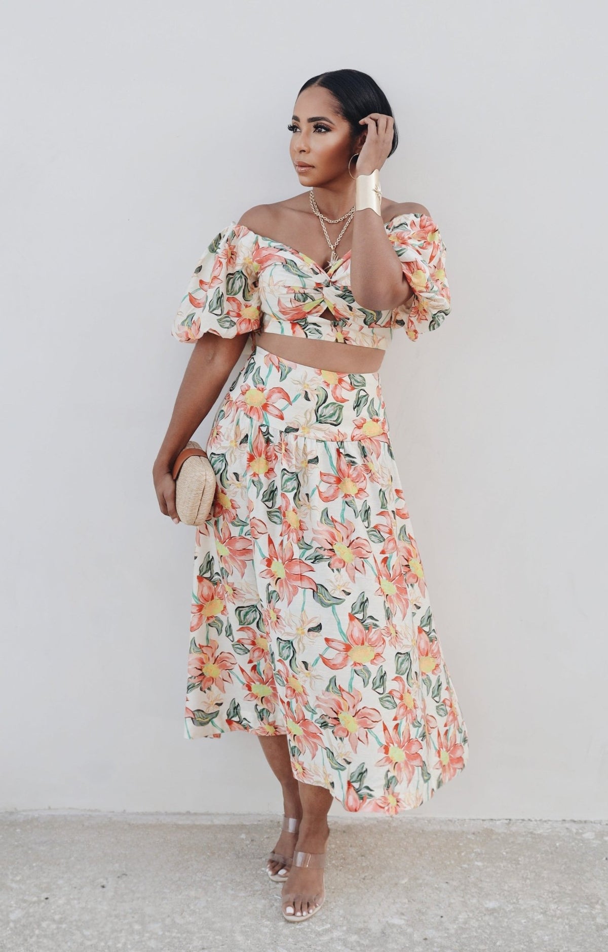 Capri Sunset Skirt Set