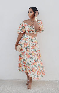 Capri Sunset Skirt Set