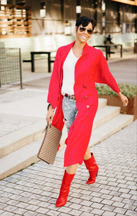 Fire Line Button Down Tie Coat