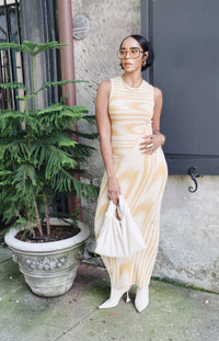 Capri Sunset Wave Maxi Dress