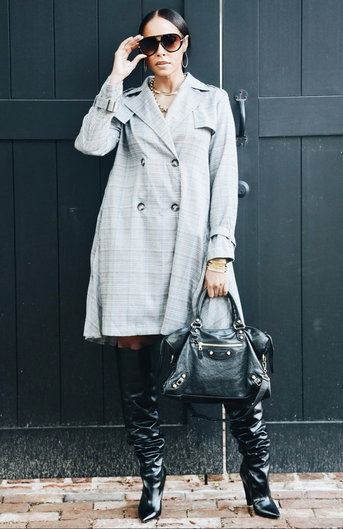 Maison Plaid Dress