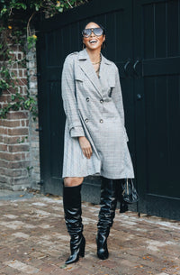 Maison Plaid Dress