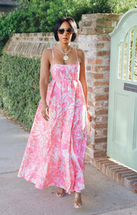 Blush Floral Maxi Dress