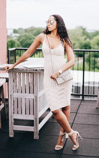 Nude Slinky Cami Dress
