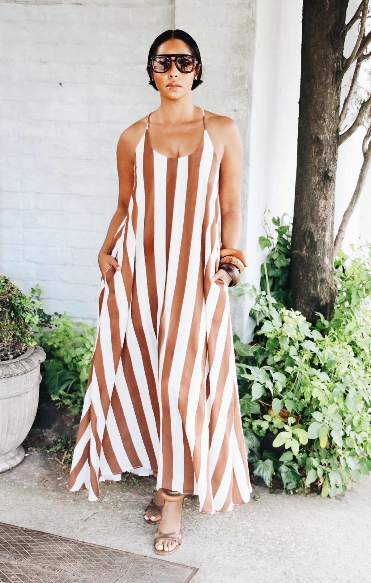 Saint-Tropez Stripe Maxi Dress