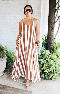 Saint-Tropez Stripe Maxi Dress