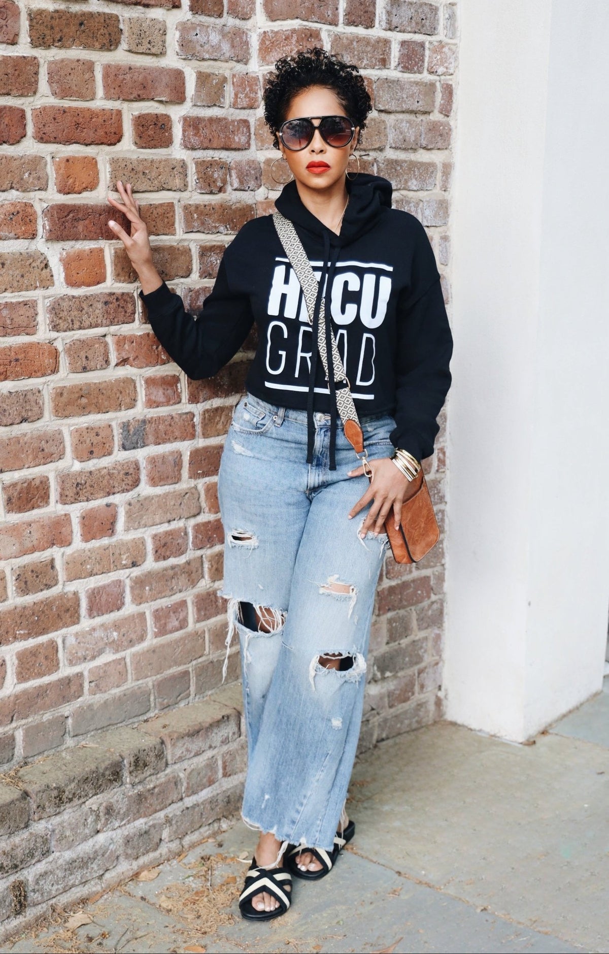 HBCU Crop Hoodie