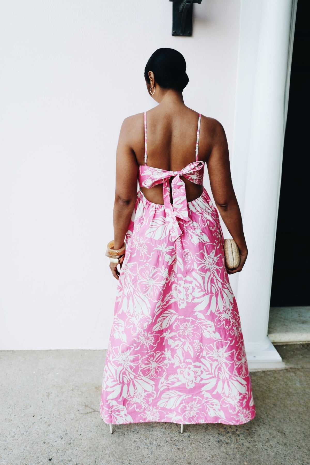 Blush Floral Maxi Dress
