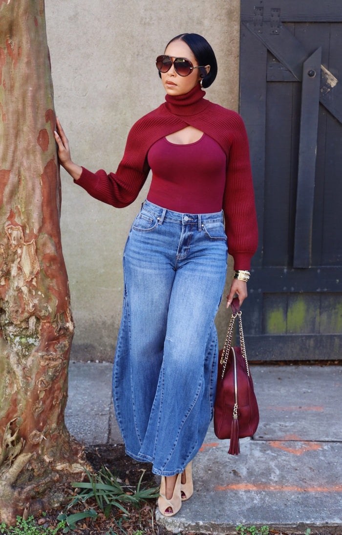 The Bordeaux Shoulder Cape